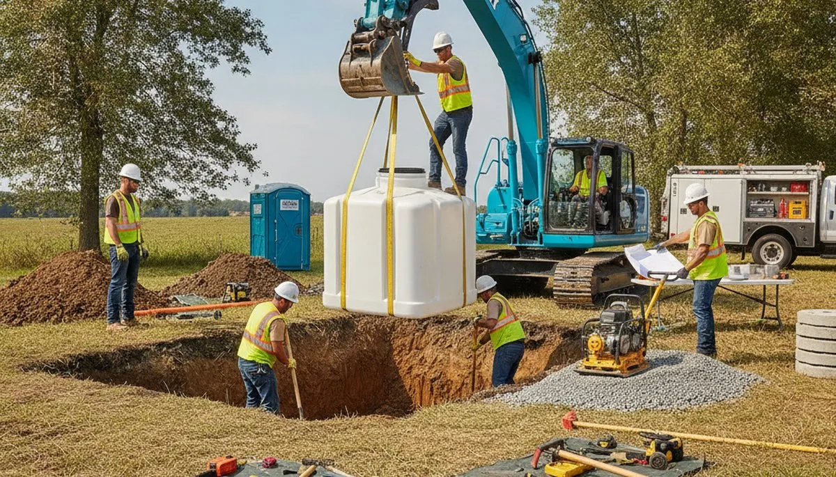 Septic tank installation for Reading, MA homes by On Call Plumbers
